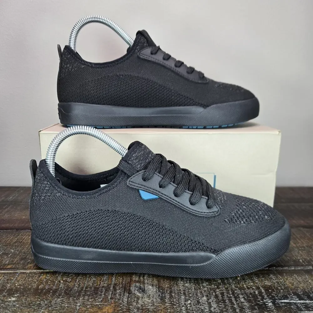 Vessi Weekend 1.5 Sneaker Womens Size 7 Waterproof Shoes Asphalt Black Black